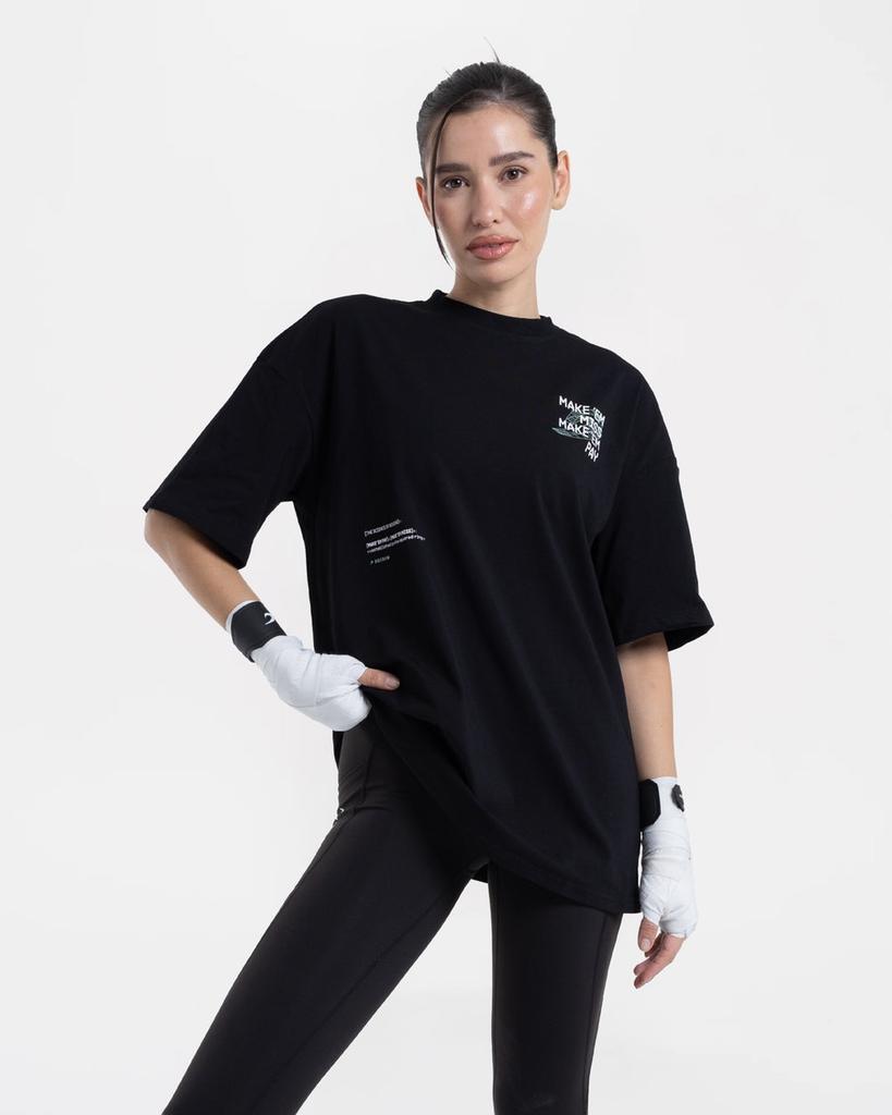 BOXRAW Make Em Miss Oversized T-Shirt - Women'S W Bxrw-Memot-W