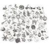 30pcs Mixed Styles Animal Heart Leaf Flower Crown Charms Pendants DIY Jewelry Findings for Necklace Bracelet Making Accessories