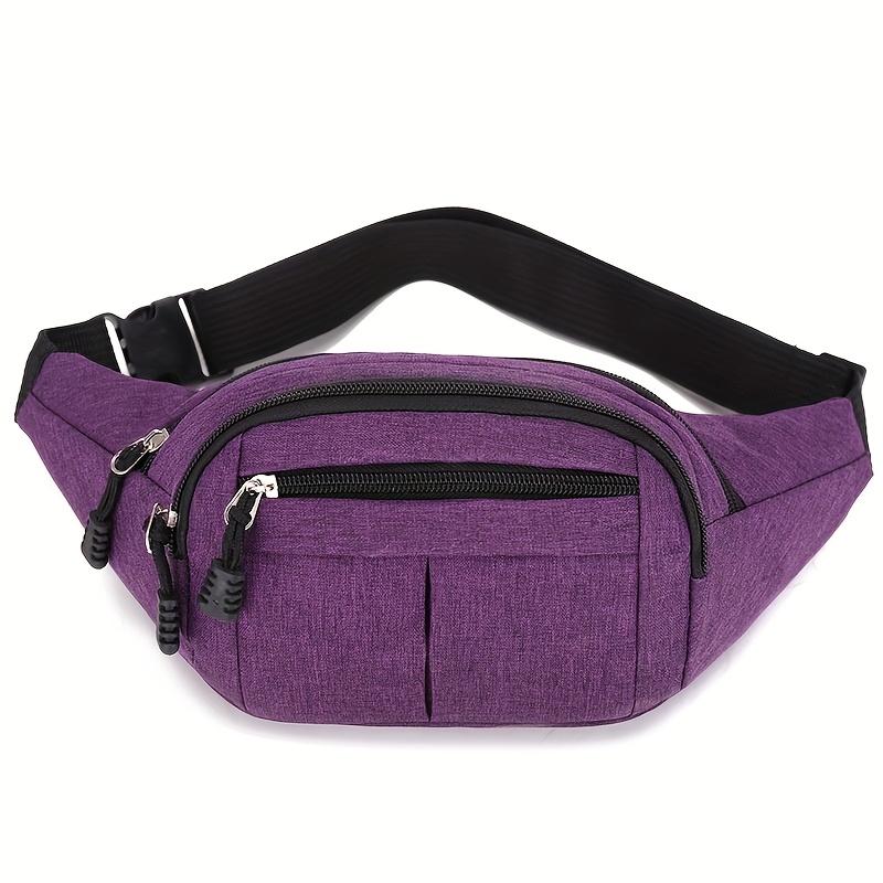 Unisex Waist Bag with Adjustable Strap Large Capacity Crossbody Chest Pack, Lightweight & Durable for Cycling, Running, Gym, Zipper Closure