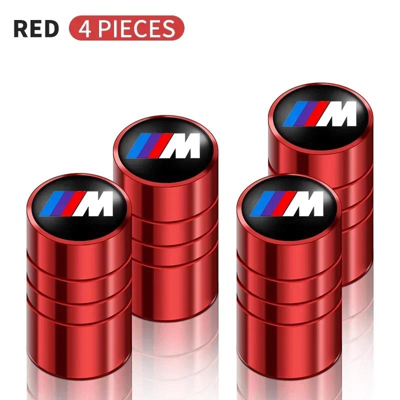 4pcs Car Badges Wheel Tire Valve Stem Caps Auto Accessories For BMW M Performance E36 E60 E90 X2 X1 X3 X5 E46 E39 E70 M3 M5 M6