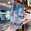 Japanese style Aya Takano Art Painting Transparent Case for Samsung Galaxy S22 S21 S20 FE S 22 Ultra S10E S9 Plus 5G Cover Coque