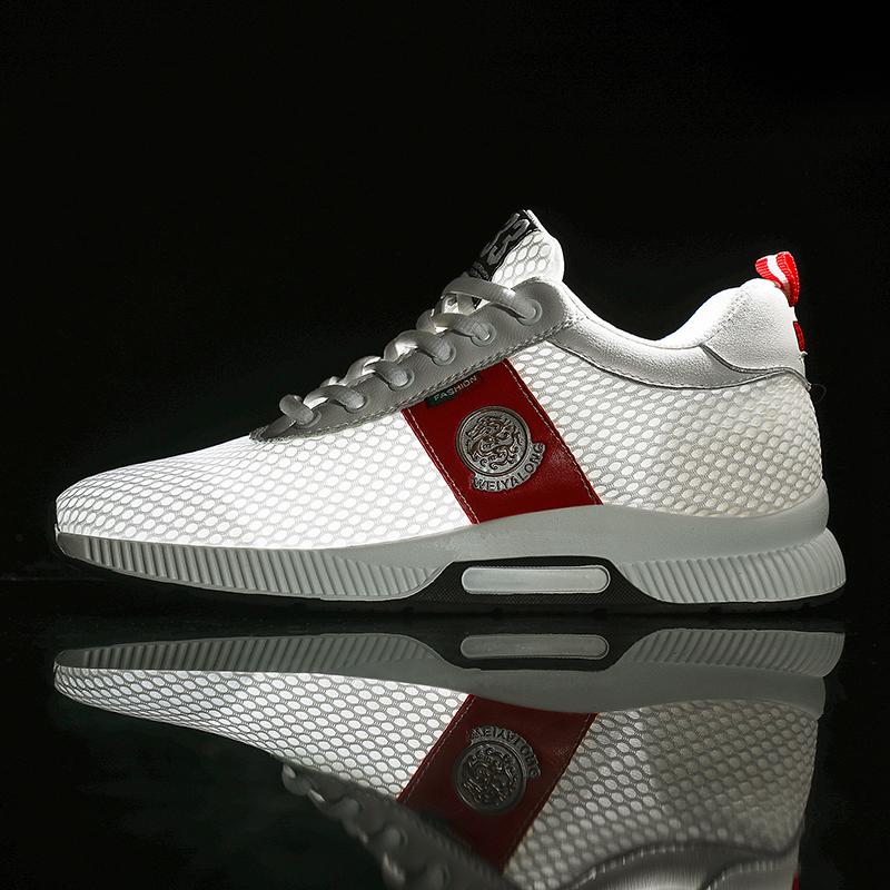 New Lift Sneakers for Men Elevator Shoes High Increase Shoes for Man Casual Height Insole 6CM Sports