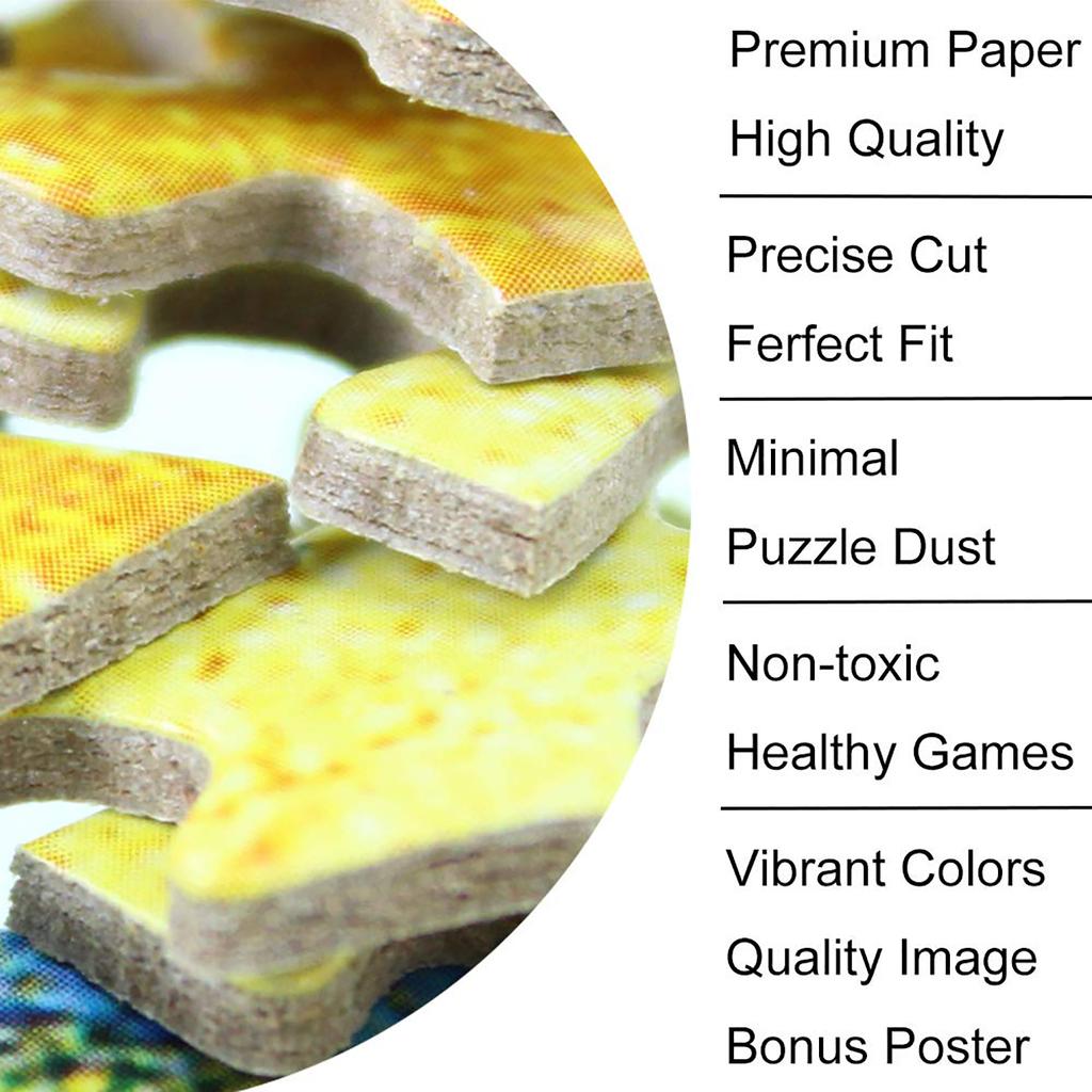 1000 pieces of paper puzzle for adult stress relief puzzle toys, high difficulty, starry moon night