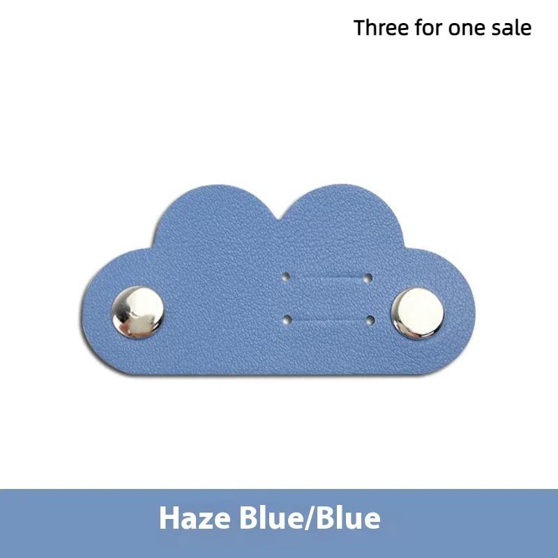 3Pcs Cord Organizer Charger Cable Protector Clips Heart Leather Cable Winder Earphone Accessories Cord Holder Cable Management