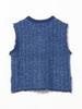 B:MING LIFE STORE by BEAMS S/S Knit Vest, Tweed Knit Vest, 25SS, Women's, Blue, Free Size