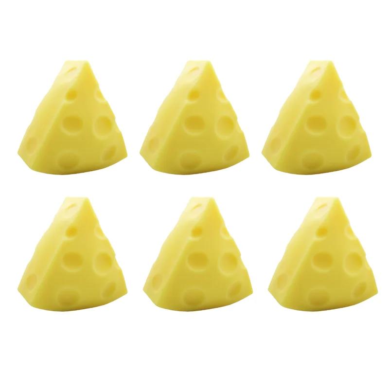Cheese Squishy Toy Simulation Cheese Squeeze Toy Soft Cute Decompressing Pinching Cheese Sticky Slow Rebound For Adults Toy