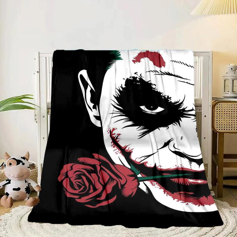 Coole Clowns-Muster-Decke Flanell-Decke für Bett, Sofa, Camping, Wandern, Picknick-Zubehör, Geschenk für Familie, Fan-Geschenke