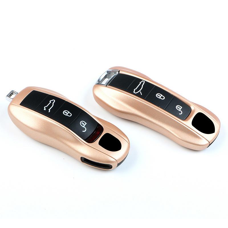 Applicable To Porsche Solid Color Neodymium Gold Key Case Cayenne Macan718Taycan911 Paramela Kaman
