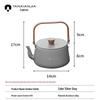 Portable Large Capacity Aluminum Outdoor Kettle for Camping and Picnics