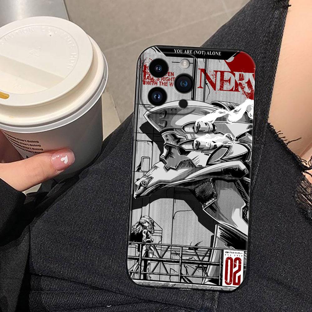 N-Neon G-Genesis E-Evangelion 01 02 Kryt na telefon Pro iphone Apple 17 AIR 16E 16 15 14 13 12 11 Pro XR Max 8 7 Plus TPU Kryt