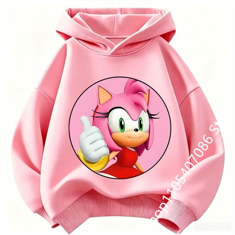 Boys Girls Outfits Clothing Kids Cute Cartoon Thick Hoodie Fashion Soft Clothes Sweatshirt
