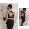 18+xxxx Underwear Hanging Neck Perspective Lace Lace Slit Pornographic Cheongsam Uniform Adult Suit