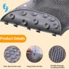 Shower Foot Scrubber, Wall Mounted Bath Massage Pad, Back Scrubber Back with Non Slip Suction Cups To Improve Circulation
