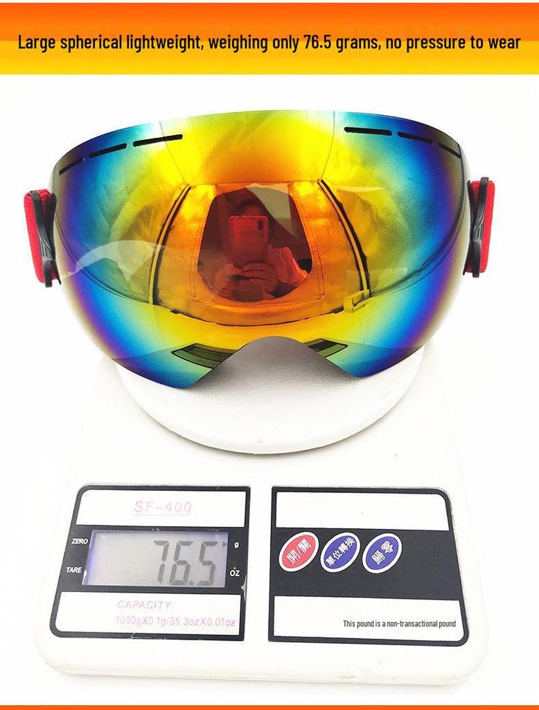 Ultra-Light Anti-Fog Frameless Myopia Ski Goggles for Men & Women