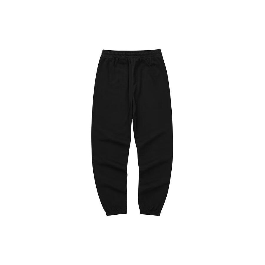 Skechers Solid Color Lace-Up Cuffed Outdoor Knitted Sports Pants Women Bottoms Carbon-Black L224W051-0018