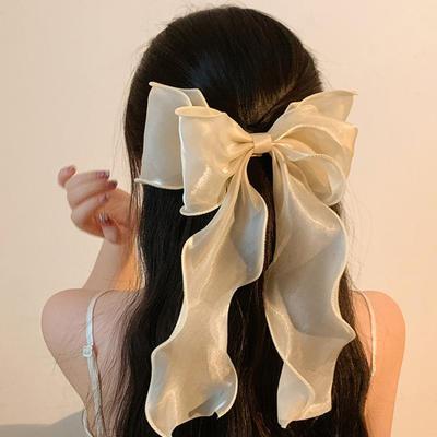 Síťovaná mašlička s mašlí Stuha Sponky do vlasů Sweet Fairy Hairpin Pokročilé příslušenství