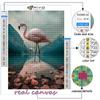 5D DIY Animal Flamingo Cross Stitch Rhinestones Diamond Drawing Embroidery Mosaic Home Decor