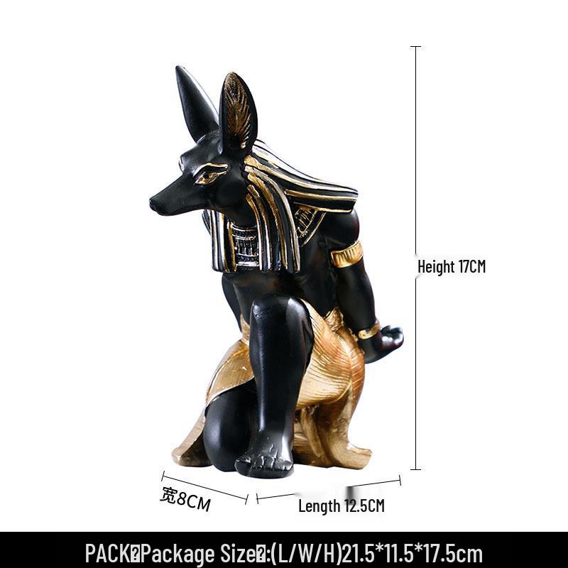 

Подставка для вина и держатель для телефона Анубис и Бастет Декор из смолы