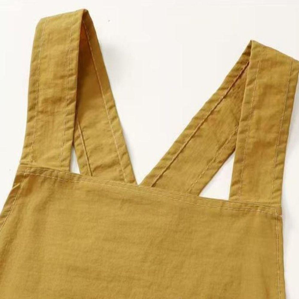 Dirt-Proof Waterproof Oil Resistant Apron Lightweight Cross Back Work Apron  Household Cleaning