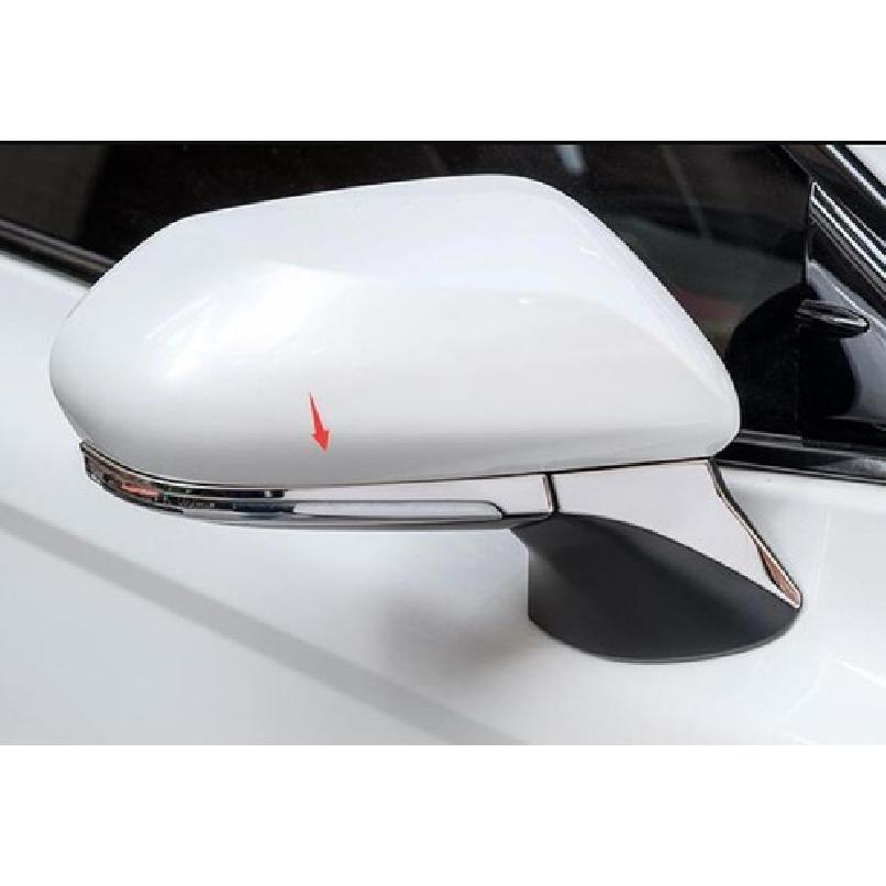 Silver Titanium Anti-Scratch Strip Steel Rear View Mirror For Toyota Camry 18-23