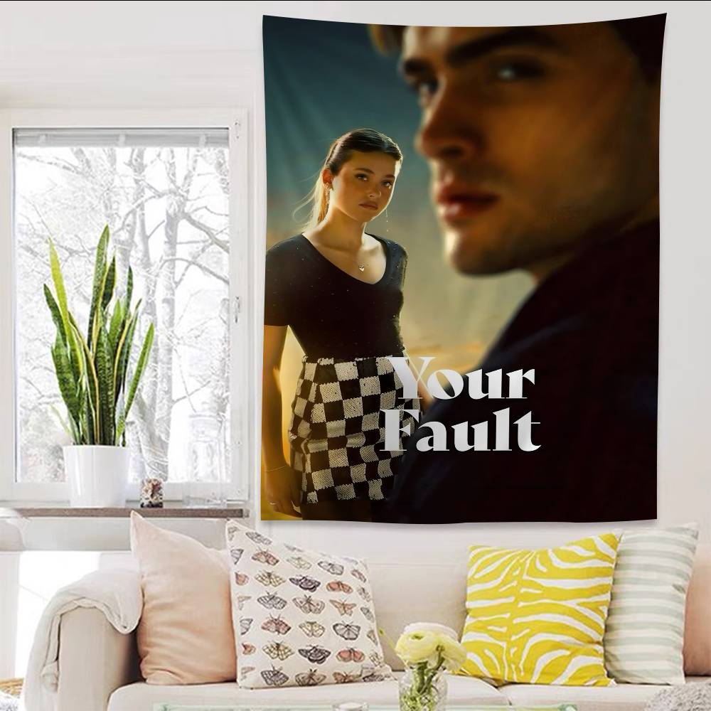 My Fault Culpa Mia 2023 Movie Anime Tapestry Hippie Flower Wall Carpets Dorm Decor Cheap Hippie Wall Hanging
