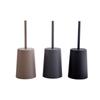 Eco-friendly Toilet Brush Set, Plastic with Base for Toilet and Toilet, Silicone Long Handle Cleaning Brush Easy To Store