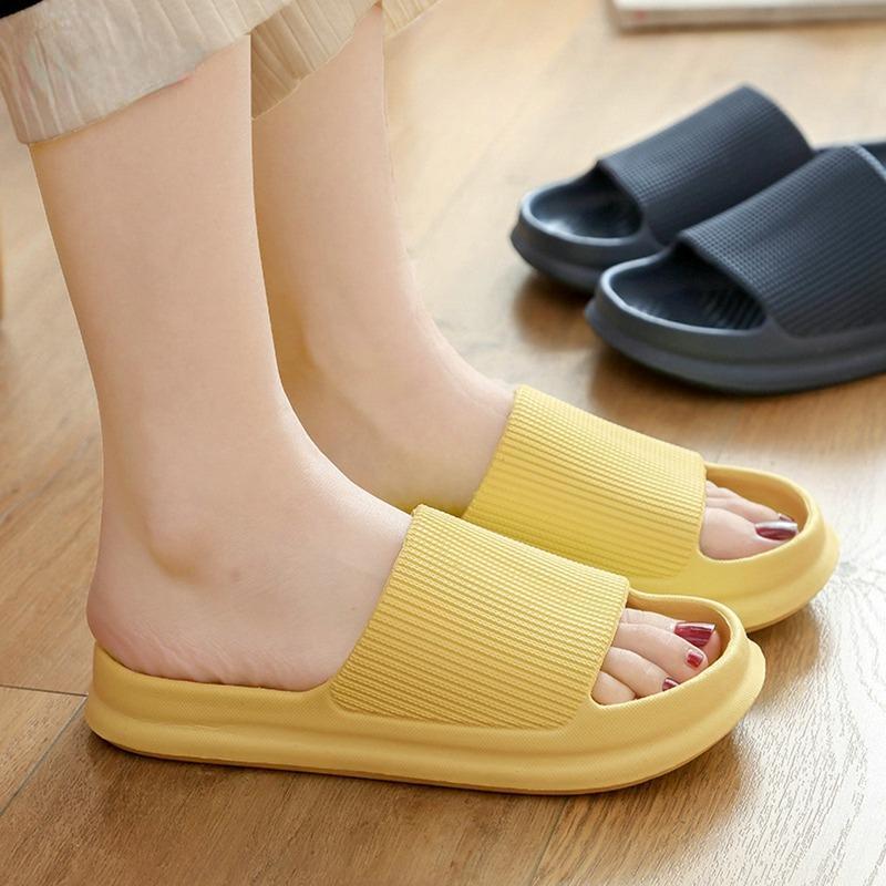 Slippers Couple Slippers Men And Women Slippers Summer Sandals And Slippers Fashion Casual Thick Bottom Beach Bathroom Slippers
