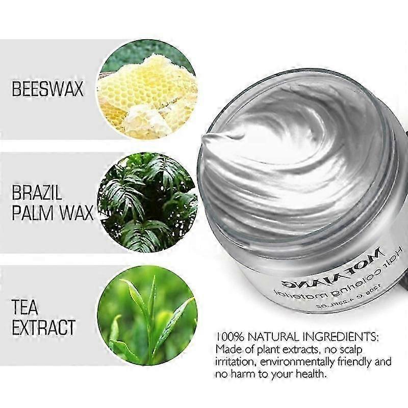 Temporary Hair Color Wax Disposable Hair Coloring Cream Mud Natural Hair Styling Clays Dye