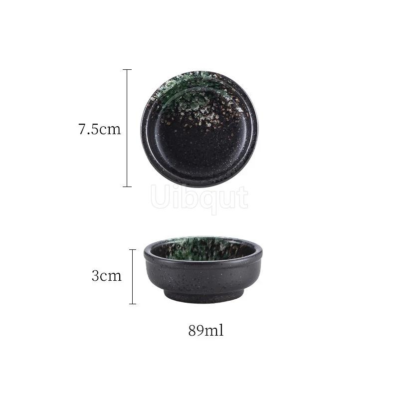 Sauce Seasoning Dipping dish Soy sauce tray Snack dishes Japanese Cuisine Commercial ceramics Round flavor dish ceramic bowl