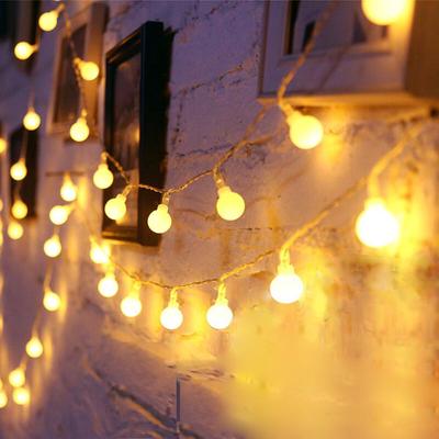 USB/Batterie LED Ball Lichterketten Fee Girlande Wasserdichte Outdoor Lampe Weihnachten Girlande Hochzeit Party Lichter Dekoration