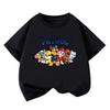 High-Quality Boys' Autumn Cartoon Print Short-Sleeve Round Neck Shirt