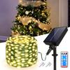 10M-100M Large Solar Panel LED String Light Outdoor Fast Charge Fairy Lights 8 Modes Waterproof Christmas Wedding Party Garden Decor