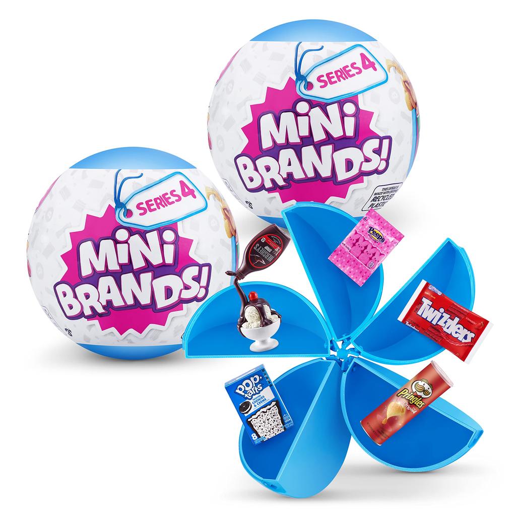 5 Surprise ZURU Lot de 2 mini marques Série 4 miniatures à collectionner pour enfants, adolescents et adultes