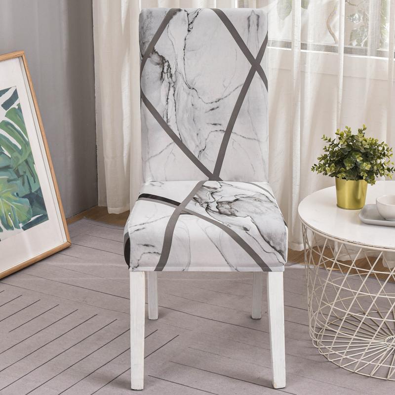 New Floral Decoration Stretch Covers Chair Cover For Dining Room Office Banquet Chair Protector Elastic Material Armchair Cover