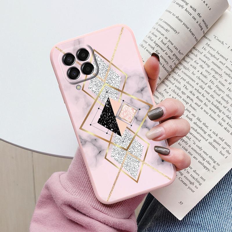 Case For Samsung Galaxy M33 M53 5G Phone Cover Vintage Marble Watercolor Painting Silicone tpu Funda For Samsung M55 M54 M34 M13