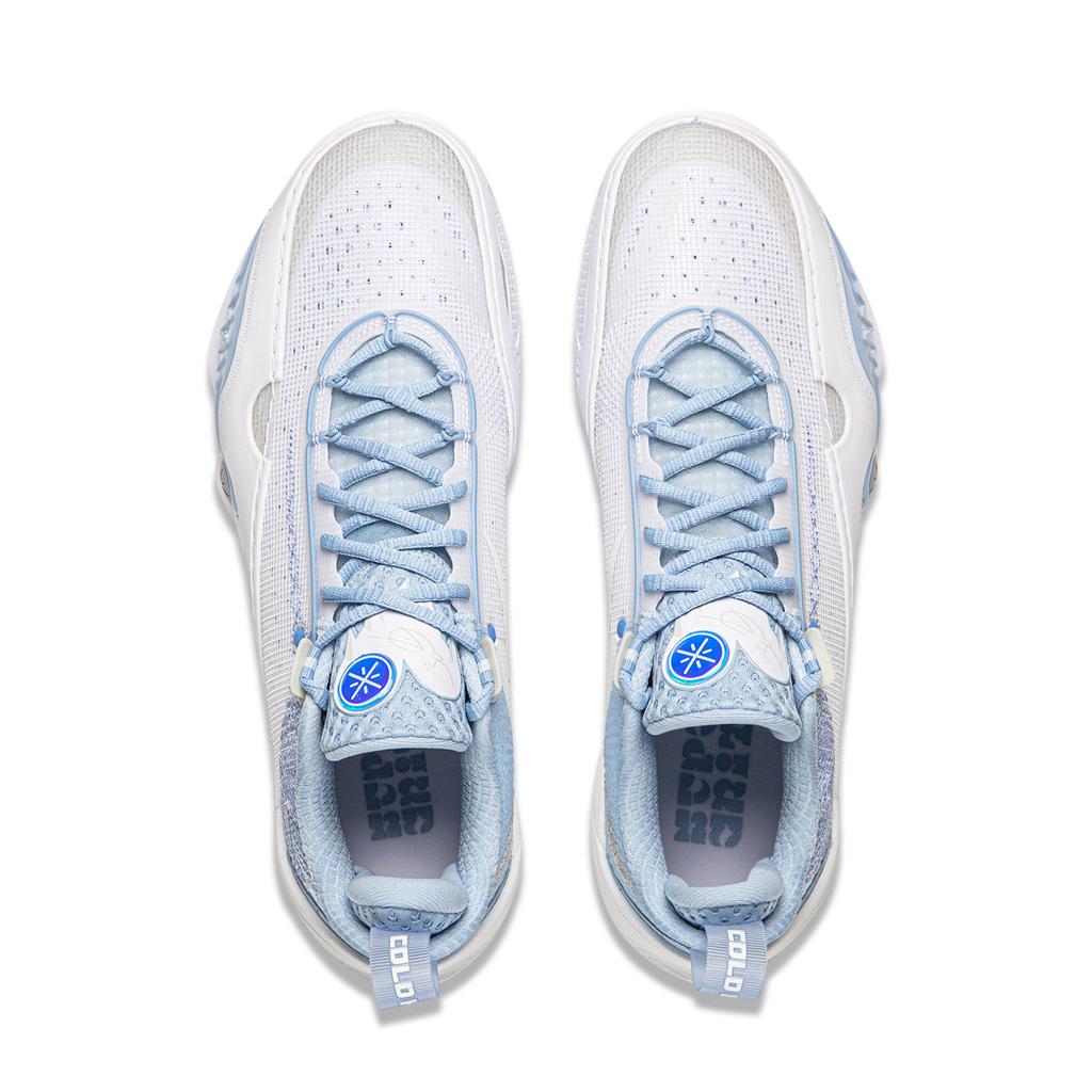 Scarpe da Basket Li Ning Uomo Basse Standard Bianco/Blu Aurora ABAW011-1