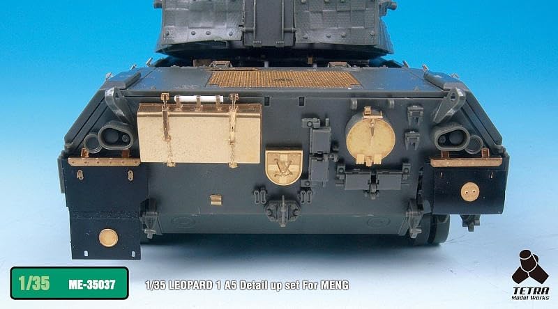 Tetra Model Seria ME Niemiecki czołg Leopard 1A5 Części plastikowe ME3537 1/35 (MĘŻCZYŹNI)