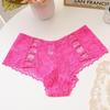 12 Color Women's Panties Underwear Sexy Hollow Middle Waist Briefs Lace Flower Breathable Underpants Europe Plus Size Lingerie