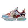 Li Ning Pan Gu Calçados Casuais Femininos Cano Baixo Branco/Vermelho/Amarelo/Verde/Azul AGLR140-1