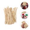  50 Pcs Small Log Tree Branch Decoration Crafts Twigs Wood Faux Beige DIY Making Accessories