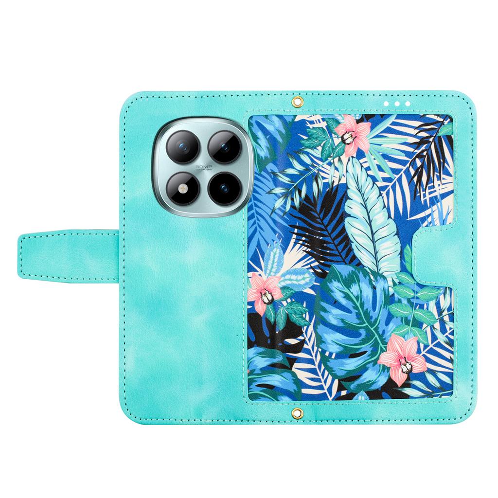 For Xiaomi Redmi Note 15 Pro 5G (Global) Case PU Leather Floral Phone Cover with Card Slots