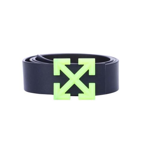 Off White Mens Rev Fluo Arrow Leather Belt