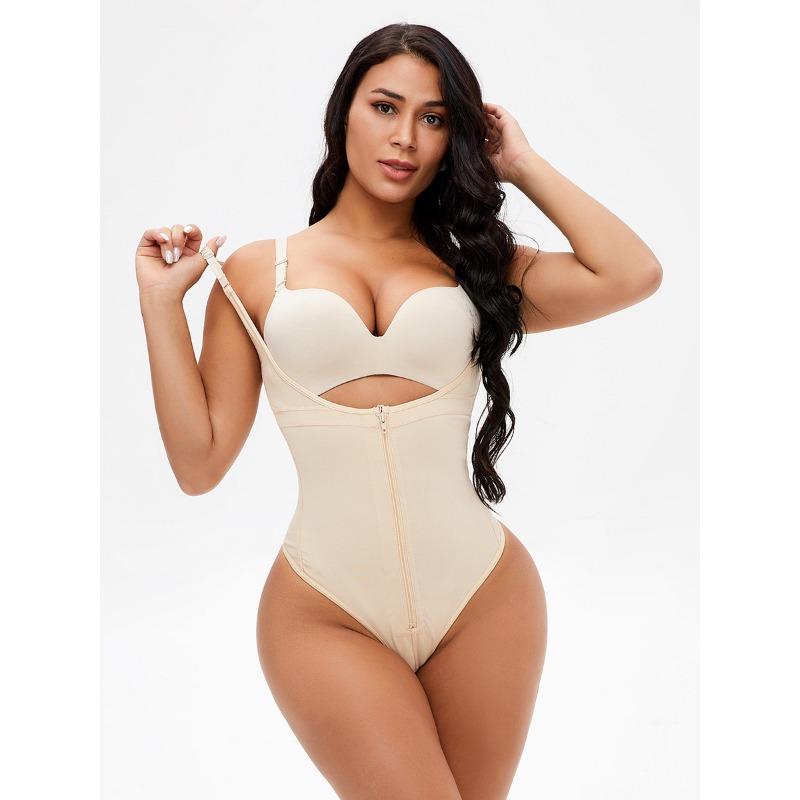 Body Intimo da Donna con Zip, Vita Alta, Controllo Pancia, Sollevamento Glutei, Perizoma, Senza Cuciture, Modellante Snella