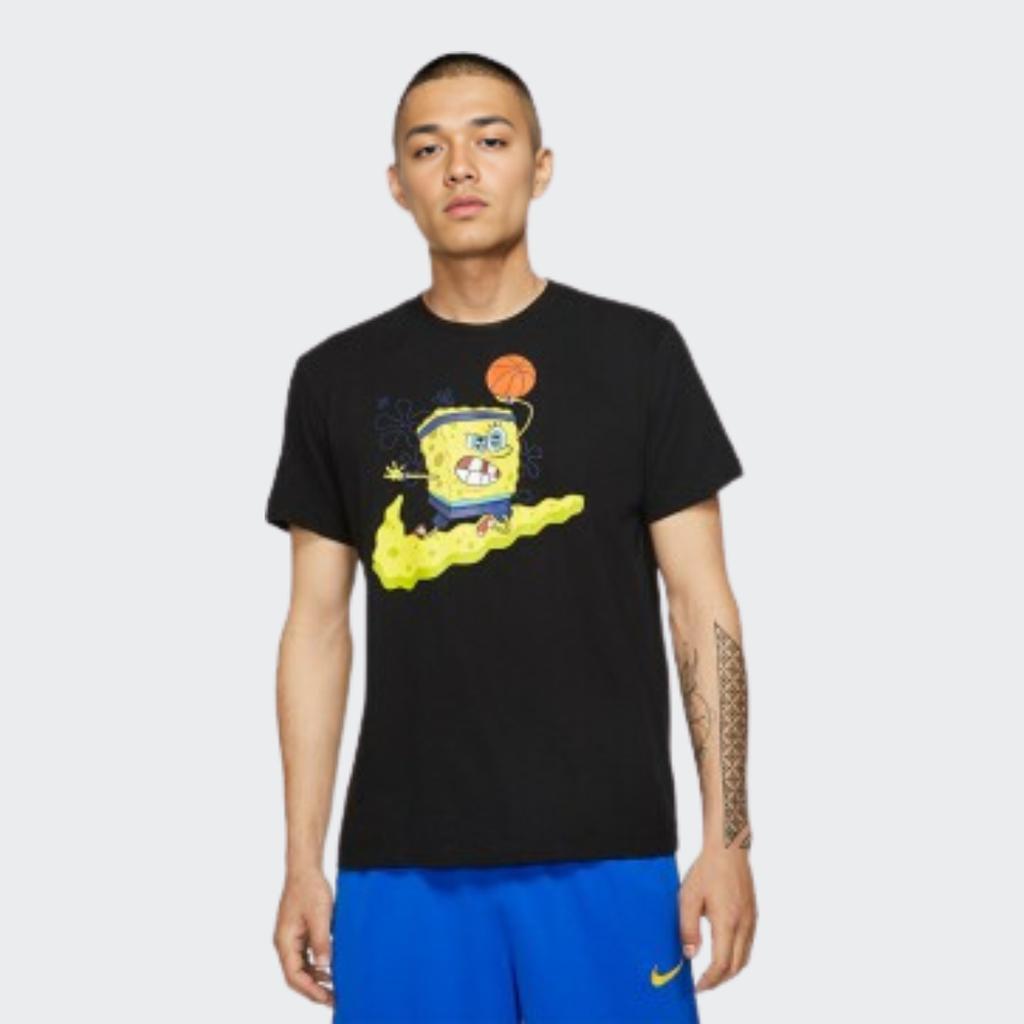 Nike Kyrie SpongeBob SquarePants Sports Short Sleeve T-Shirt Men Tops Black CD0949-010