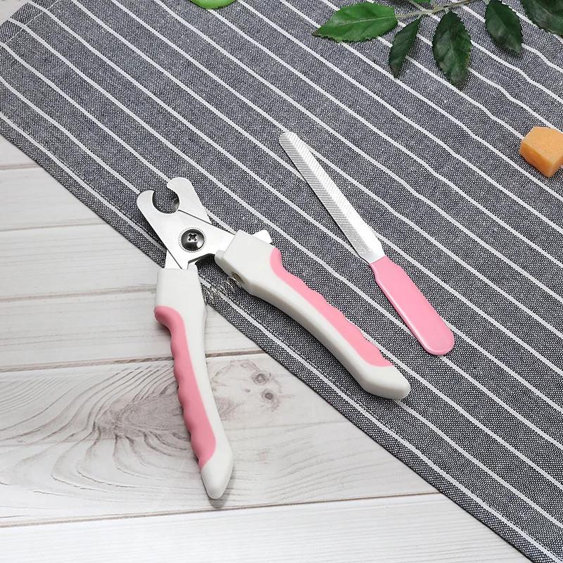 

Профессиональные машинки для стрижки ногтей и триммеры для домашних животных Машинки для стрижки ногтей для собак с защитным кожухом Машинки для стрижки ногтей для собак и кошек Точилка для кошачьих когтей розовый