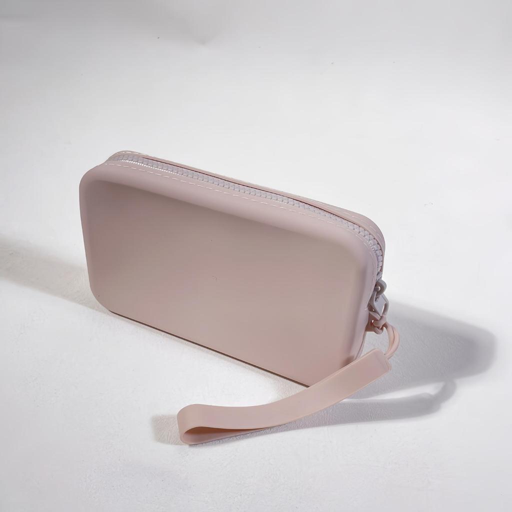 Silicone Zipper Bag: Compact Waterproof Cosmetic and Passport Pouch