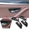 For BMW 5 Series F10 520 528 525 2011-2017 Carbon Fiber Style Car Interior Door Handle Bowl Cover Trim