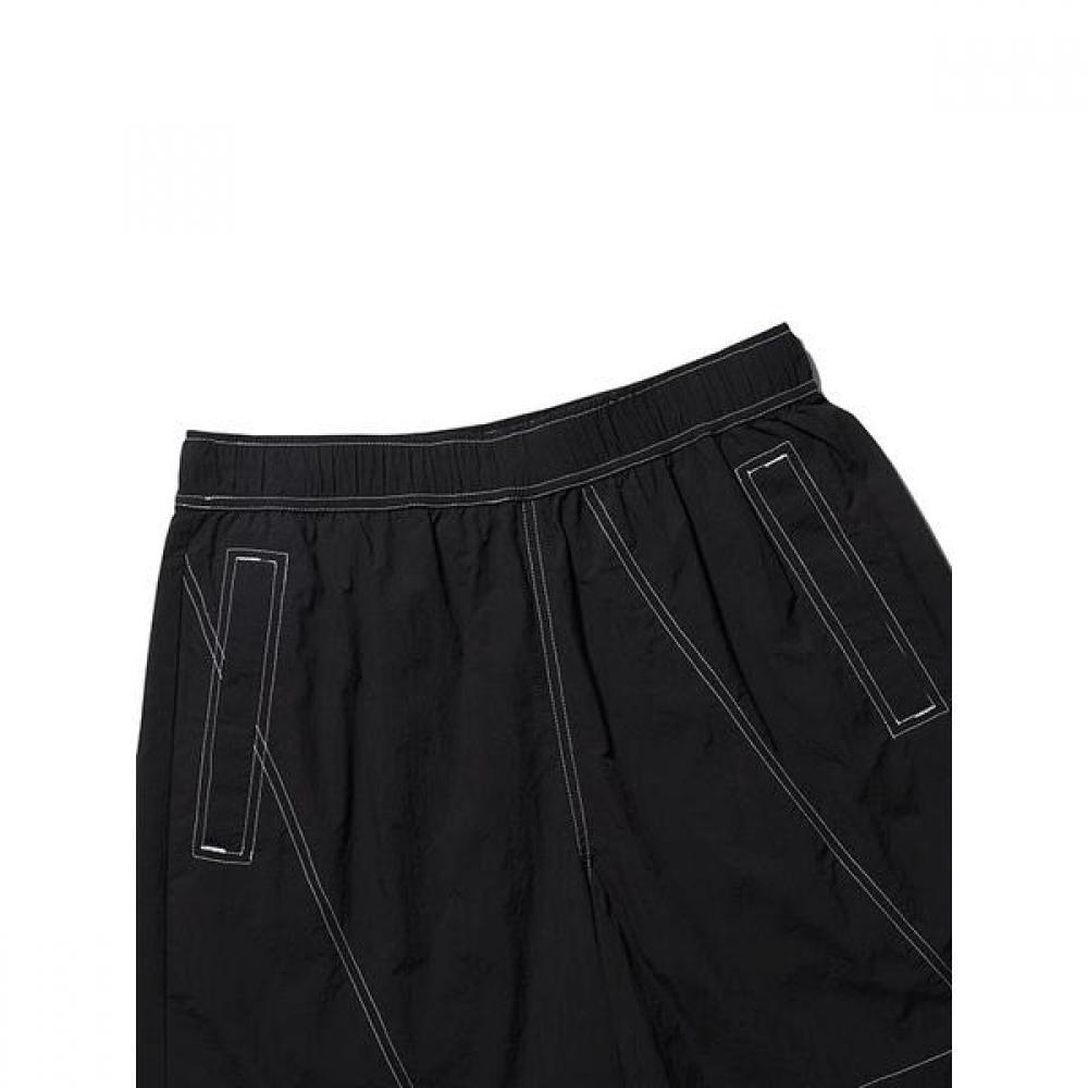 Diagonal Stitch 4 Short Pants  Black 