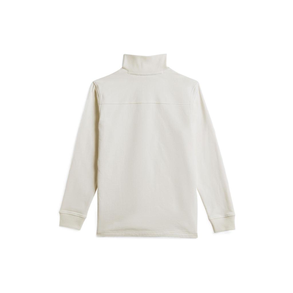 Adidas Originals Trefoil X Spezial SS23 Solid Logo Embroidered Stand Collar Half-Zip Sweatshirt Men Tops White IC0124