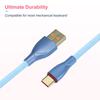 Coiled Keyboard Professional Custom Coiled Cable for Gaming Mechanical Keyboard Cable with Detachable Metal to Cable, USB-C Keyboards, Aviator, 1.5M